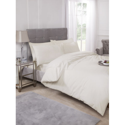 Symple Stuff Percale 180 Thread Count Cotton Blend Percale Fitted Sheet